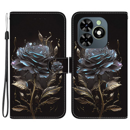 Klopové pouzdro pro Infinix Hot 40i, Wallet, Rose černé