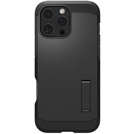 Pouzdro Spigen pro iPhone 16 Pro Max, Tough Armor Mag MagSafe, černé + 9H tvrzené sklo