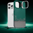 Pouzdro iPhone 15 Pro Max, Frame Kickstand, pro MagSafe, Sand Green