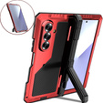 Pancéřové pouzdro pro Samsung Galaxy Z Fold6 5G, hliníkové, se stojánkem a prostorem pro stylus, černé
