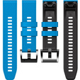 Silikonový řemínek pro Garmin Fenix 7 / Forerunner 965 / 955 / 945 / 935, modrý / černý