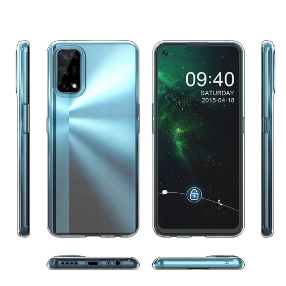 Tenké pouzdro pro Realme 7 5G, Slim, průhledné