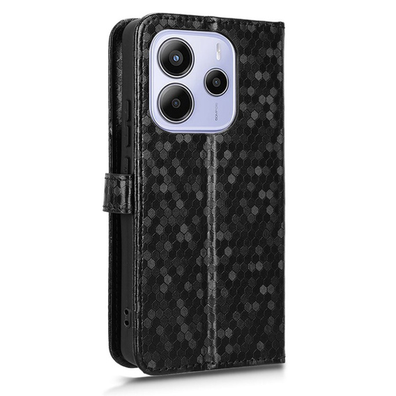 Flipové pouzdro pro Xiaomi Redmi Note 14 4G, Wallet Rhombus, černé