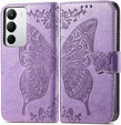 Klopové pouzdro pro Realme C71, Butterfly, fialové