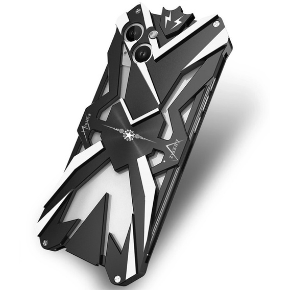 Pancéřové pouzdro pro iPhone 15 Plus, Aluminum Alloy, černé