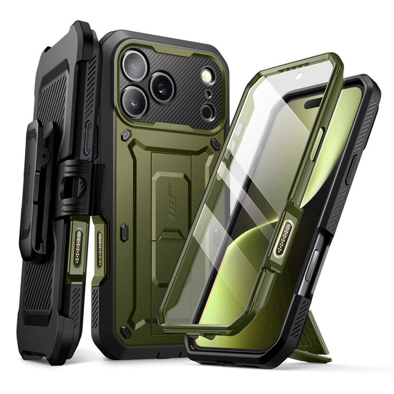 Pouzdro Supcase pro iPhone 17 Pro Max, Unicorn Beetle Pro, Guldan
