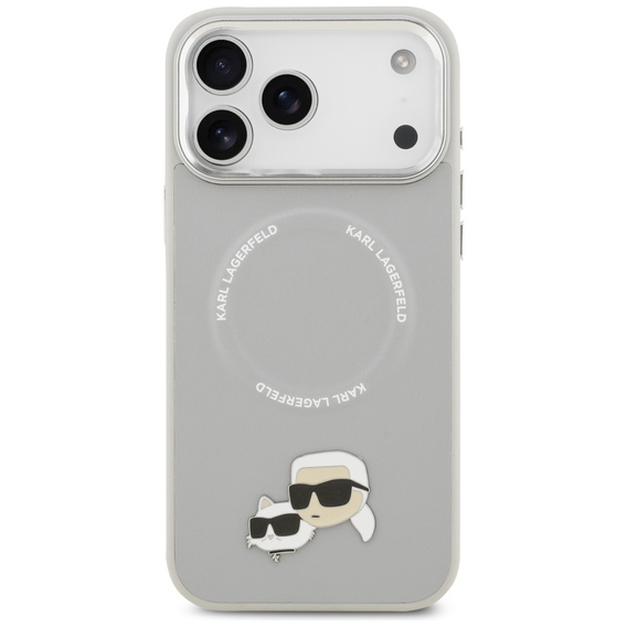 Pouzdro Karl Lagerfeld Karl & Choupette Pins MagSafe pro iPhone 17 Pro Max