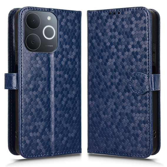 Flipové pouzdro pro Realme Note 70T 4G, Wallet Rhombus, modré