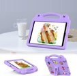 Dětské pouzdro pro Lenovo Tab M10 X505F X605F / Tab P10-X705F/L / Huawei T5 10.1, Cute Patterns, se stojánkem, fialové