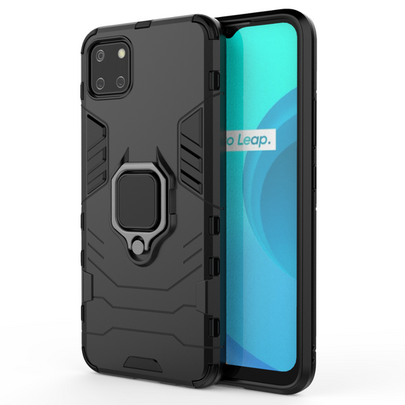 Pouzdro pro Realme C11 2021, Kickstand Ring, černé