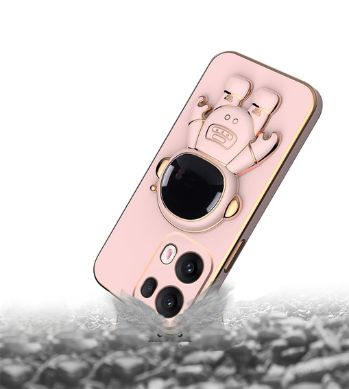 Pouzdro pro Oppo Reno 13, Astronaut, růžové