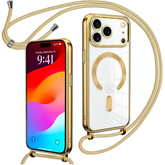 Pouzdro Electro MagSafe + šňůrka na krk pro iPhone 17 Pro Max