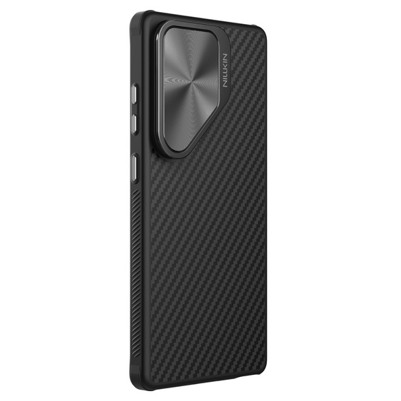 Pouzdro pro Samsung Galaxy S25 Ultra, pancéřované Nillkin, Carboprof Case, pro Magsafe, černé