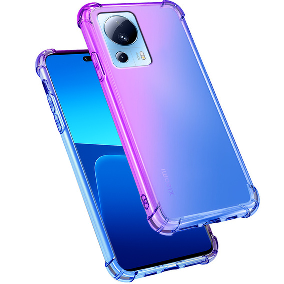 Pouzdro pro Xiaomi 13 Lite, Gradient Dropproof, Fialová / modrá