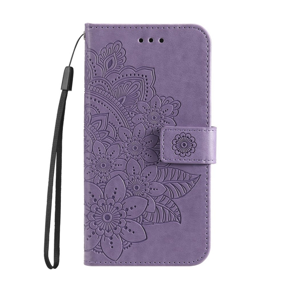Klopové pouzdro pro Samsung Galaxy A13 4G, Mandala Flower, fialové