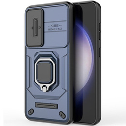 Pouzdro pro Samsung Galaxy S24, KickStand Camera Lens, modré