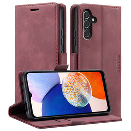 Pouzdro pro Samsung Galaxy A14 4G/5G, ERBORD Vintage peněženka s klopou, červené