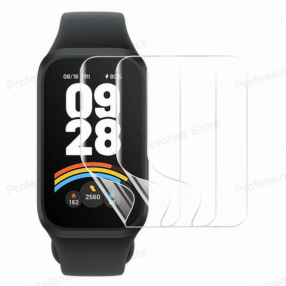 3x ERBORD Hydrogelová fólie pro Xiaomi Smart Band 9 Active