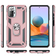 Pancéřové pouzdro pro Xiaomi Redmi Note 10 Pro, Nox Case Ring, růžové rose gold