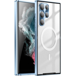Ochranné pouzdro na fotoaparát pro Samsung Galaxy S22 Ultra, CamShield MagSafe, transparentní / modré