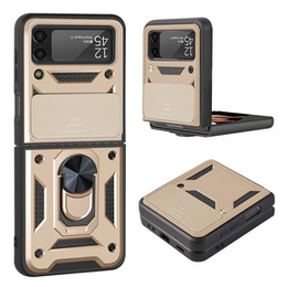 Pouzdro pro Samsung Galaxy Z Flip3 5G, CamShield Slide, zlaté