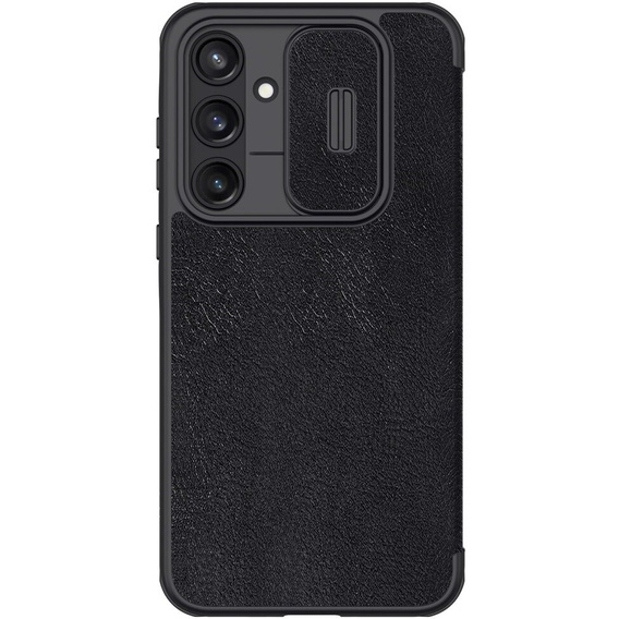 Flipové pouzdro NILLKIN pro Samsung Galaxy A55, CamShield Qin Pro, kůže, černé