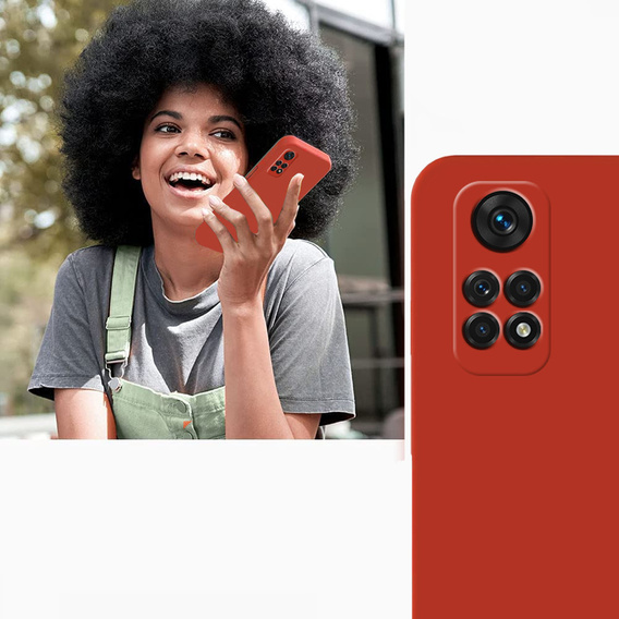 Pouzdro pro Xiaomi Redmi Note 11 / 11S, Silicone Lite, červené