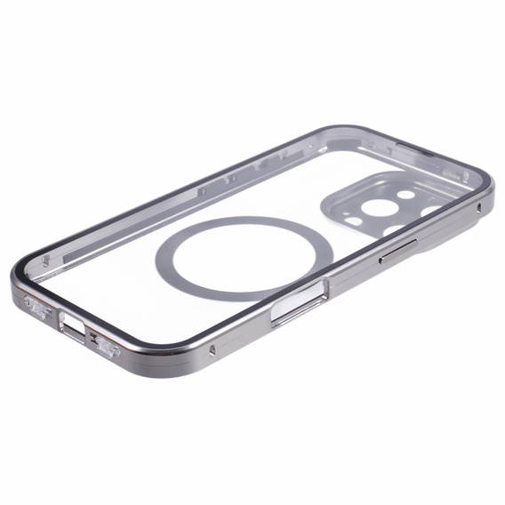 Magnetické pouzdro Dual Glass MagSafe pro iPhone 16 Pro Max, titan