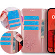 Klopové pouzdro pro Samsung Galaxy M15 5G, Tree, růžové