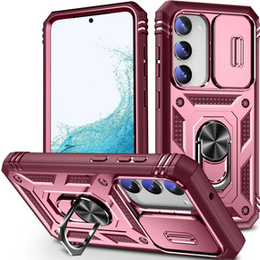 Pouzdro pro Samsung Galaxy S23 Plus, CamShield Slide, růžové/ červené