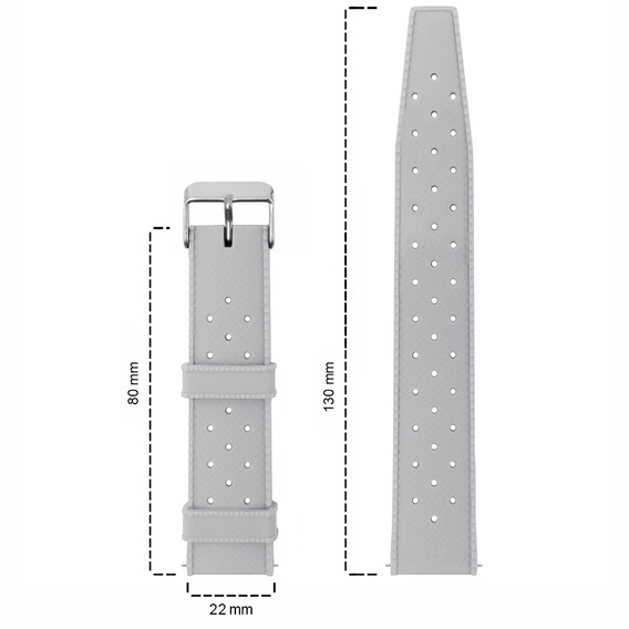 ERBORD Univerzální 22mm silikonový řemínek