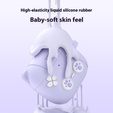 Silikonové pouzdro s motivem kočičí tlapky s kroužkem na klíče pro Apple AirPods Pro 3