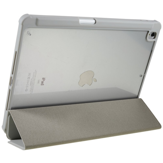 Pouzdro pro iPad 10.2 2021 / 2020 / 2019, Smartcase Hybrid, se slotem na stylus, šedé