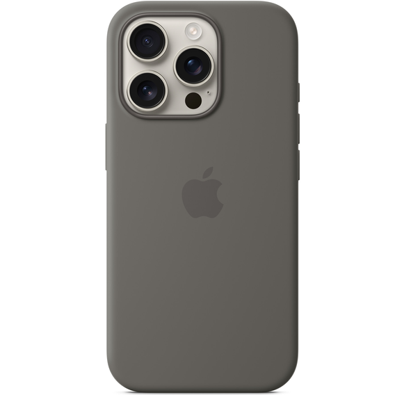 Originální silikonové pouzdro Apple MagSafe pro iPhone 16 Pro, kamenně šedé MYYL3ZM/A