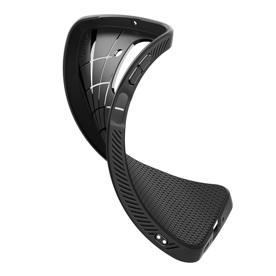 Pouzdro Spigen pro Samsung Galaxy A26 5G, Liquid Air, černé + 9H tvrzené sklo