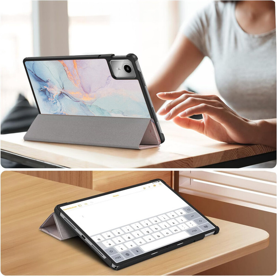 Pouzdro pro Lenovo Tab M11, Smartcase, Marble 1#