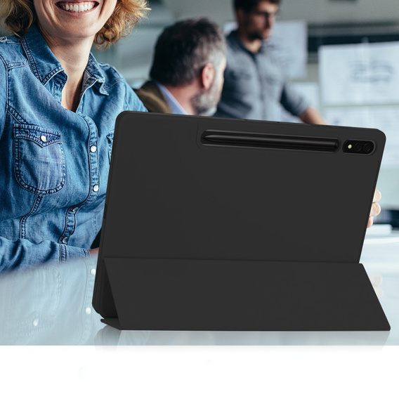 Pouzdro pro Samsung Galaxy Tab S10+ Plus, Smartcase s prostorem pro stylus, černé
