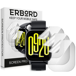 3x ERBORD Hydrogelová fólie pro Xiaomi Redmi Watch 5 Active