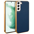 Pouzdro pro Samsung Galaxy S22+ Plus, Cowhide Leather, modré