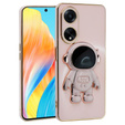 Pouzdro pro Oppo A98 5G, Astronaut, růžové