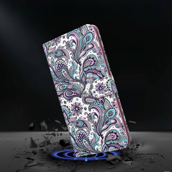 Klopové pouzdro pro Oppo A17, Light Spots Decor, fialové