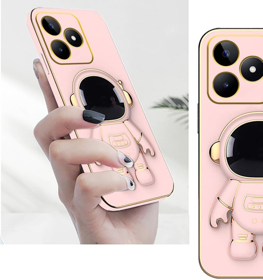 Pouzdro pro Realme Note 50, Astronaut, růžové
