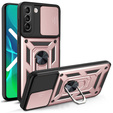 Pouzdro pro Samsung Galaxy S22 5G, CamShield Slide, růžové rose gold