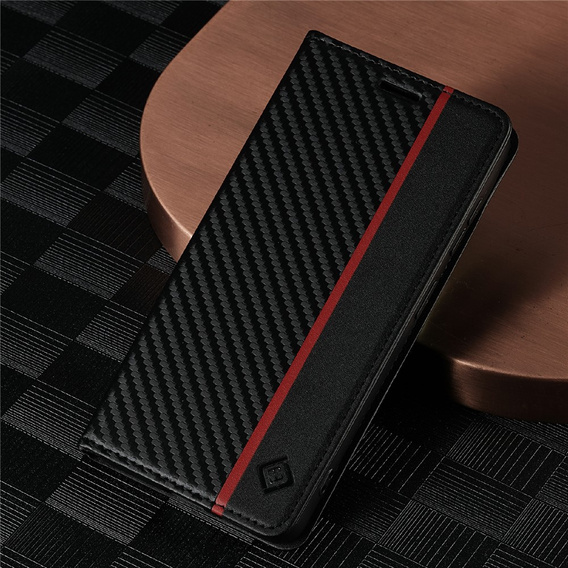 Pouzdro s klopou LC.IMEEKE Carbon pro Samsung Galaxy A57 5G, černé