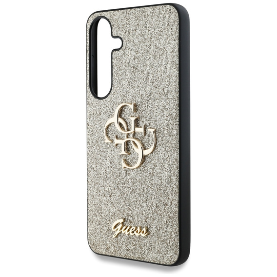 Pouzdro GUESS Fixed Glitter Big 4G Logo pro Samsung Galaxy S25