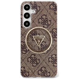 Pouzdro GUESS Magnetic IML Metal Glitter 4G Circle Triangle pro Samsung Galaxy S25 Ultra