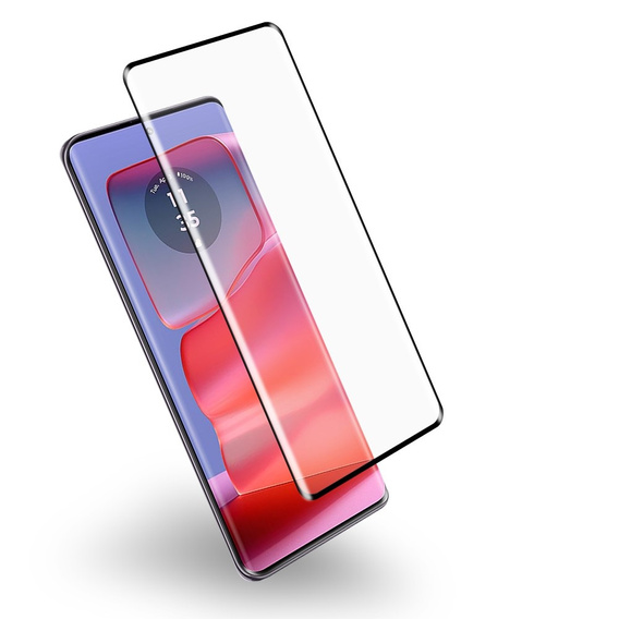 3D tvrzené sklo pro Motorola Edge 60 Pro, černý rámeček