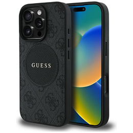 Pouzdro Guess 4G Circle s klasickým logem, pro MagSafe pro iPhone 16 Pro