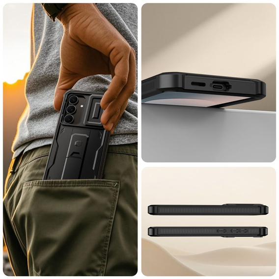 Pevné pouzdro Tech-Protect Kevlar Cam+ pro Samsung Galaxy S25 FE