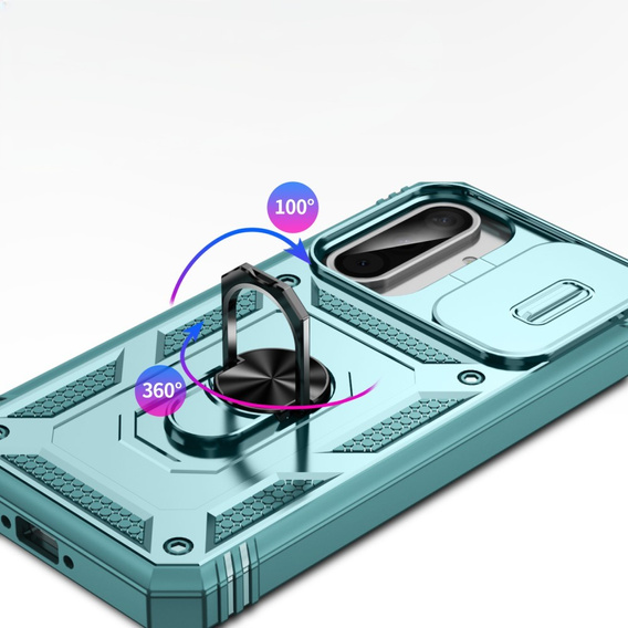 Pouzdro pro Samsung Galaxy A36 5G, KickStand Camera Lens, zelené